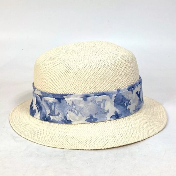LOUIS VUITTON M76762 Monogram Watercolor Chapo-Summertime straw hat bucket hat - Picture 10 of 11